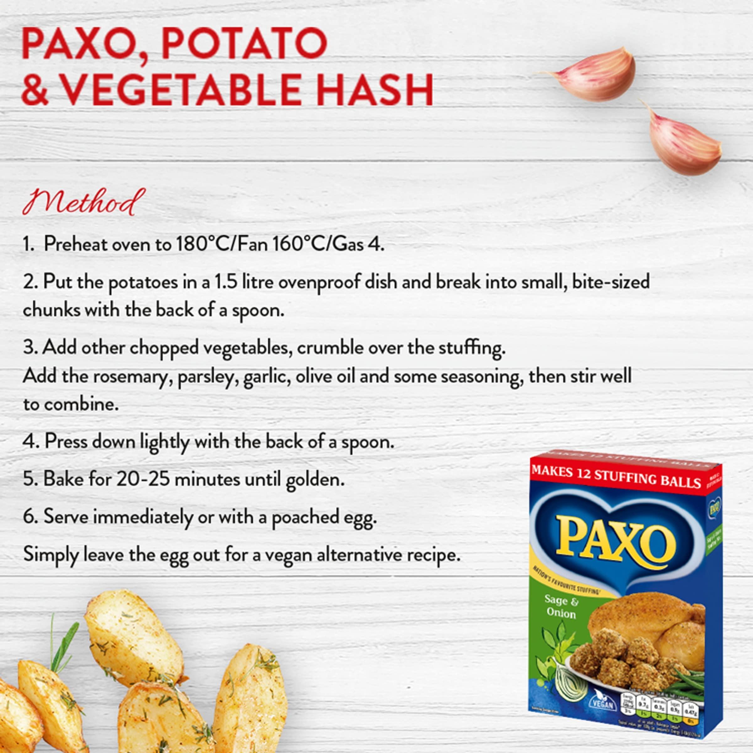 PAXO Paxo Sage and Onion Stuffing Mix, 170 g Box (Pack of 1)
