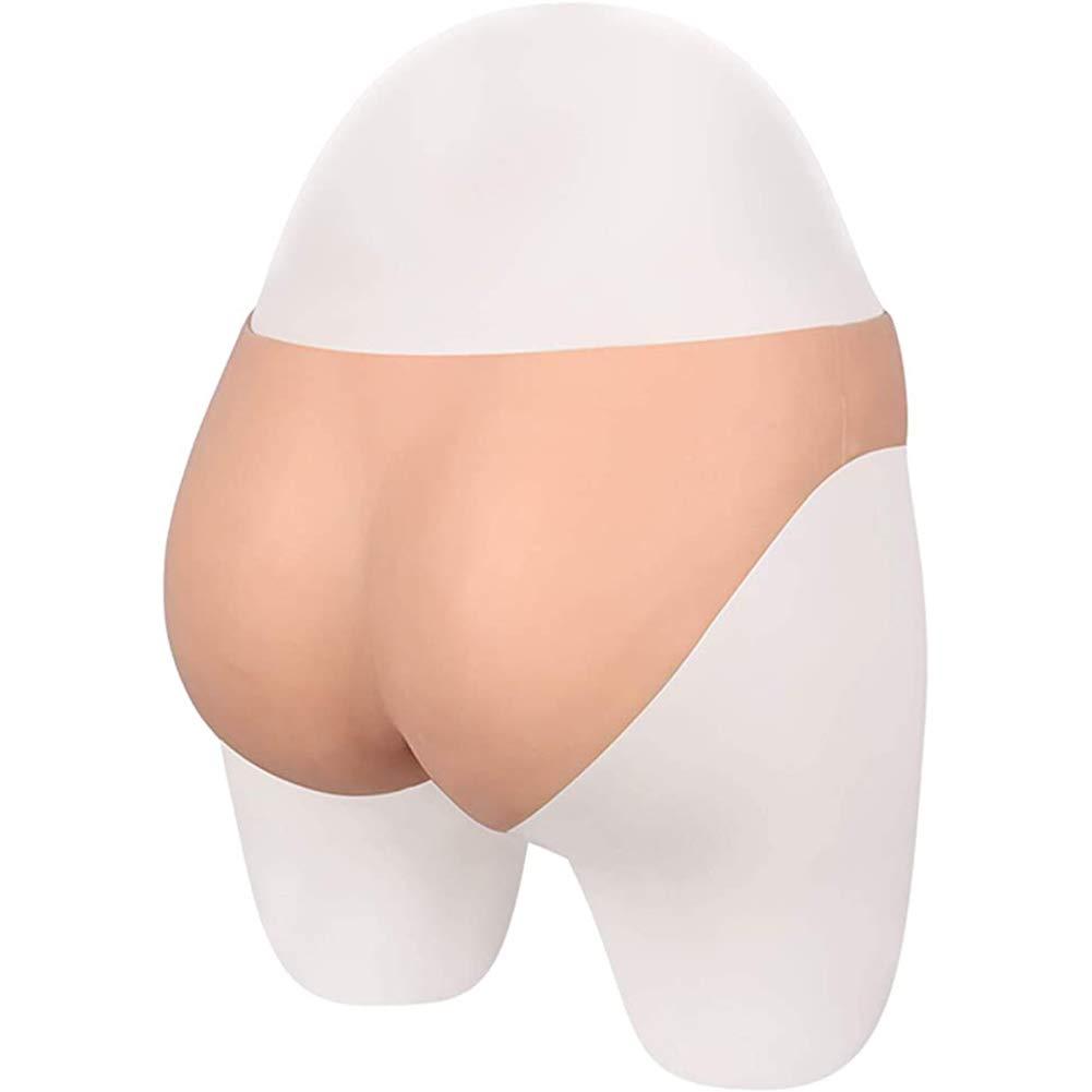 XSWL XSWL Silicone Crossdresser Panties Lifelike Men Hidding Gaff Panty for Crossdressing Cosplay Transgender Costume,White,B