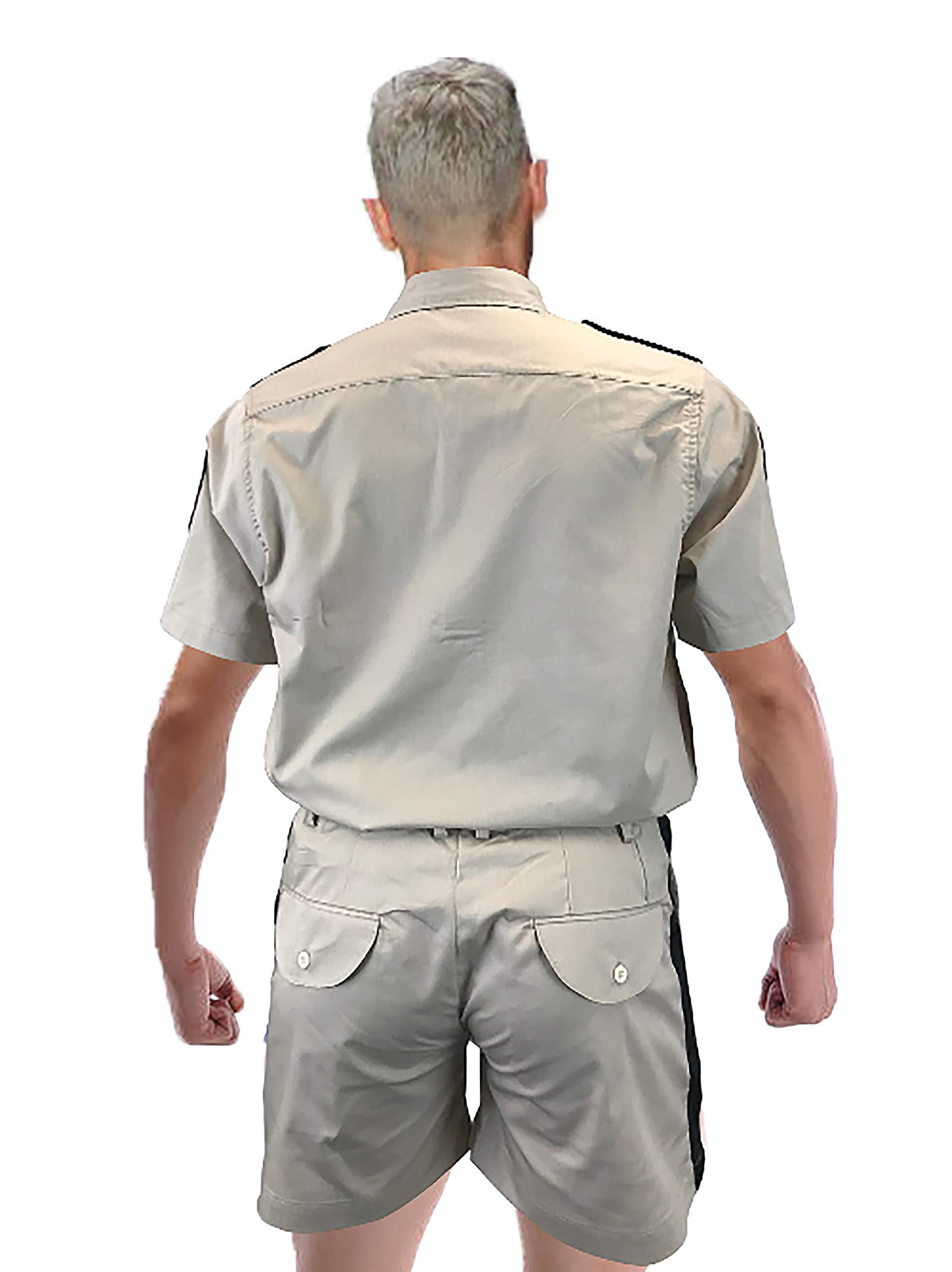 OEM OEM Reno 911 Costume Lt Dangle Shirt Shorts Badge Patches Sunglasses Khaki (XL)