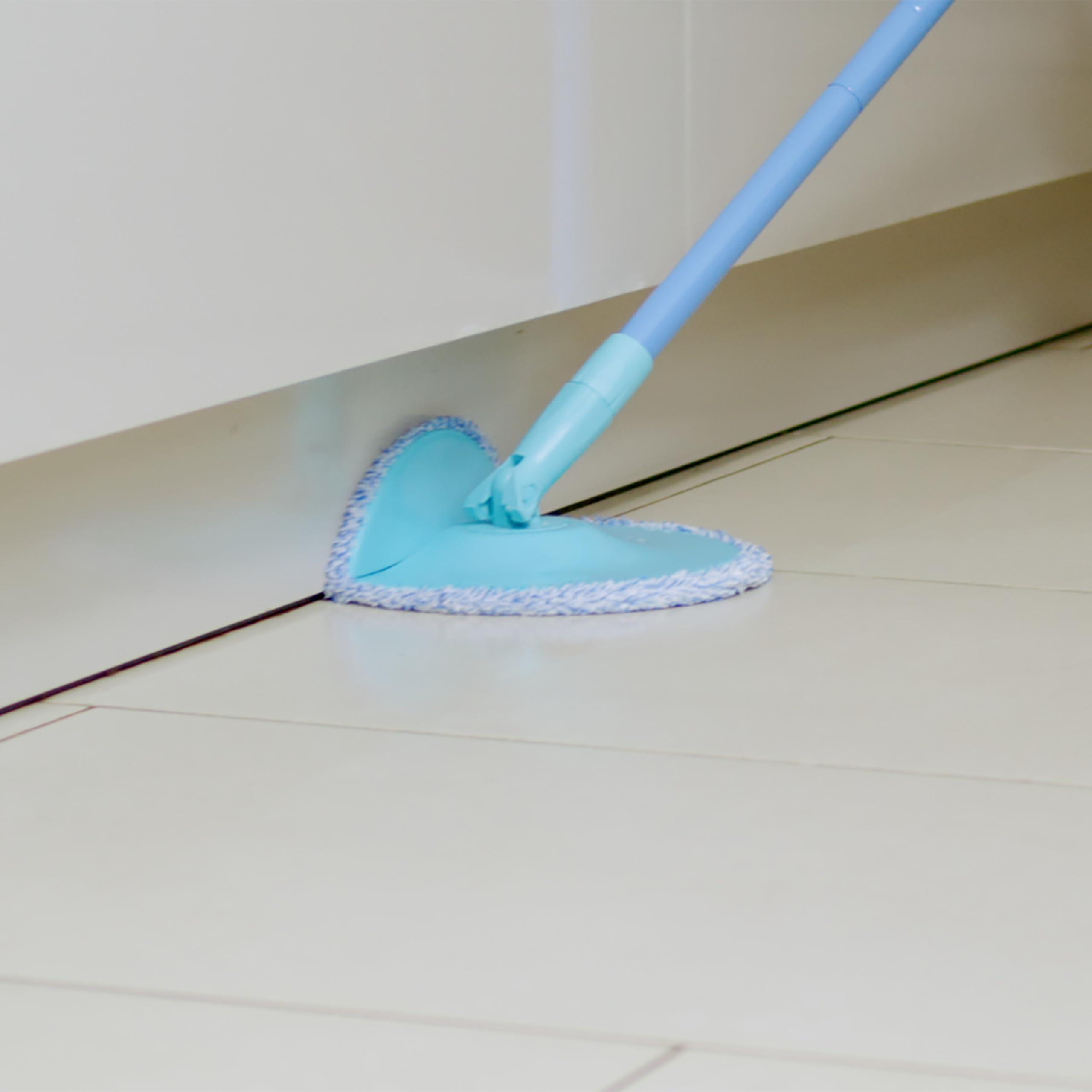 Spontex Spontex Aqua Revolution System X\'tra Floor Mop and Bucket Set with Free Refill | Cleans Laminate, Wood & Tile Flooring | Flat Spin Mop with Microfibre Mop Head Refills, packaging may vary