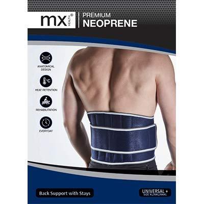 MX Health MX Back Support - Premium Neoprene Universal (L/XL/XXL)
