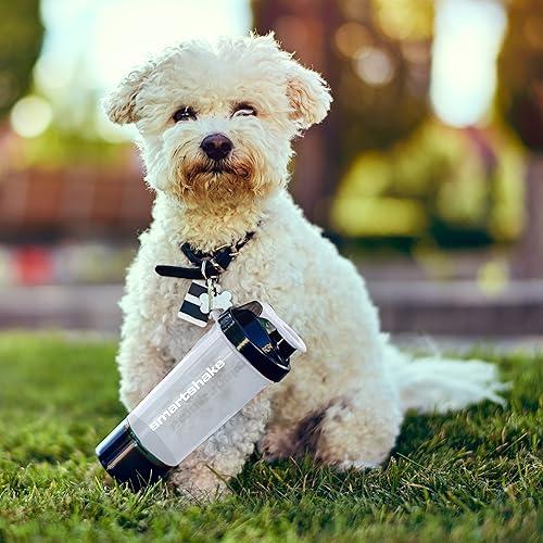 Smartshake Smartshake Slim 4-Pack Protein Shaker Bottle 400 ml | 13.5 oz Storage Included - Leakproof Screw-on Lid - BPA Free Unisex - (Black, White, Stormy Gray, Cotton pink)