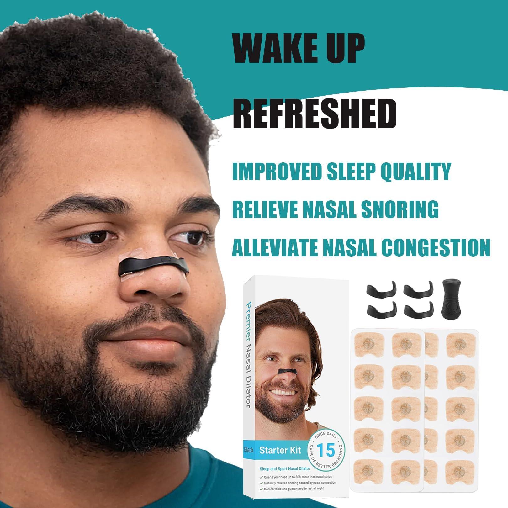 YHQZ 15 Pcs Anti-Snoring Equipment,Intake Breathing Nose Magnets,Anti-Snoring Sleep Nasal Strips,Intake Breathing Nasal Strip for Home,Travel, Hotels,Business Trips and CarsSuitable for Both Men and Women