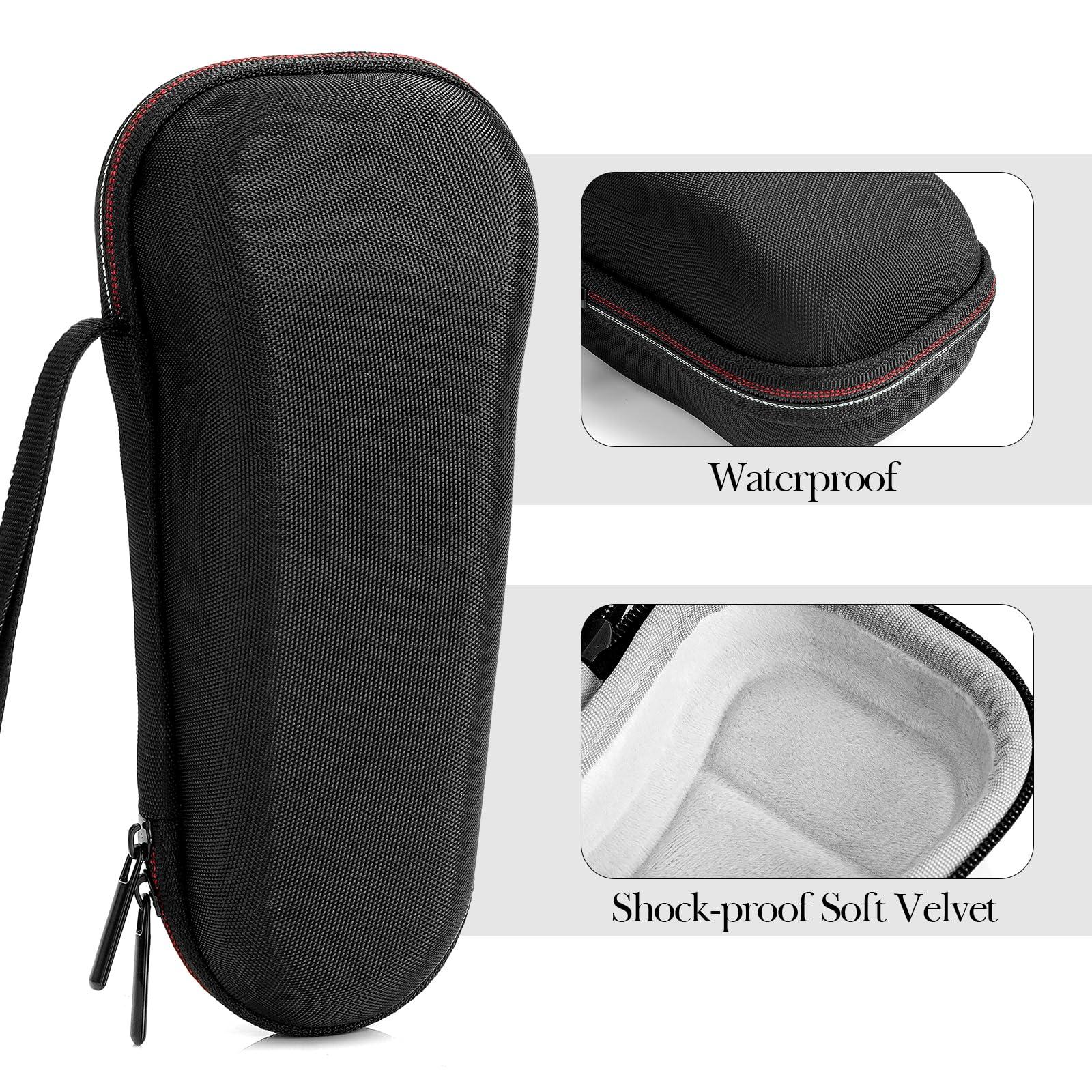 Linkidea Linkidea Hard Shell Electric Razor Travel Case Compatible with Philips Shaver 2400, Braun Series 3, 4, Shaver Protective Storage Box, Shaving Accessories Storage Case (Black)