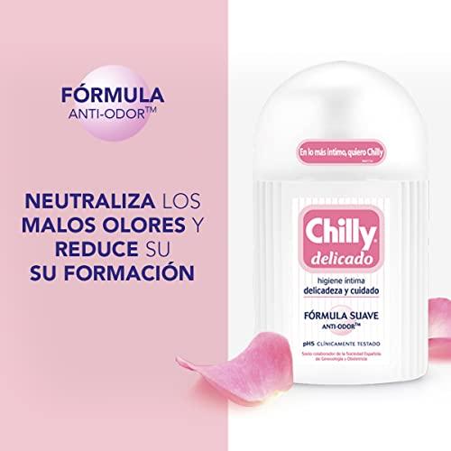 Chilly Chilly Delicado Gel Intimo Set contains Gel Intimate Hygiene and Intimate Wipes, 250 ml