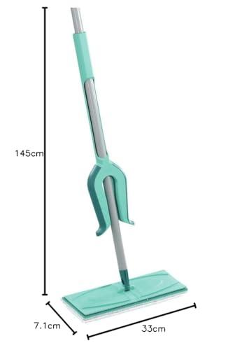 Leifheit Leifheit Floor Wiper Mop Picobello M Mirco Duo, Rectangular Floor Mop, Easy to Squeeze, Easy to Steer, 33 cm wide Cleaning Head, Micro Fibre Cleaning