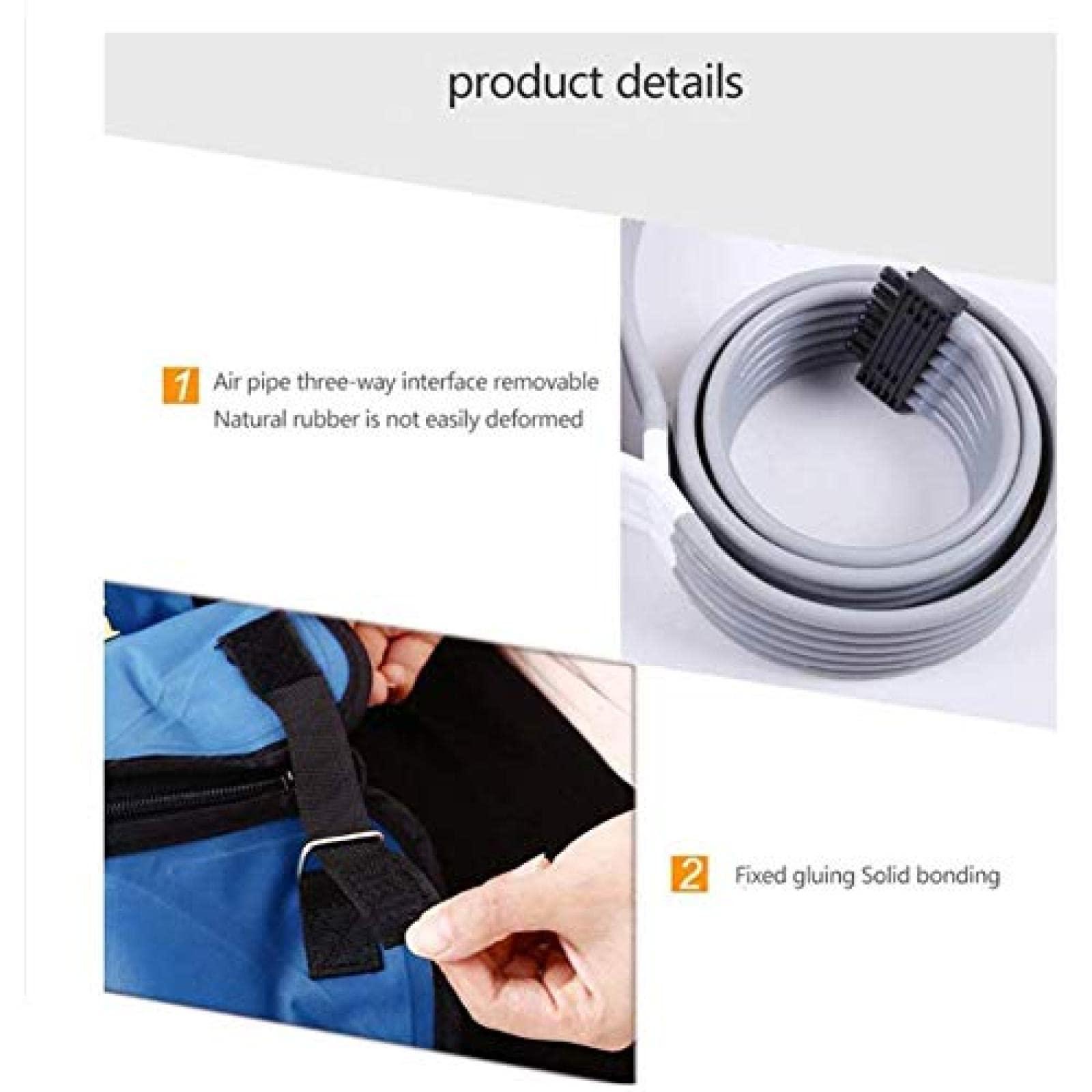 FreshCart Basics Air Compression Leg Massager Machine - Improve Circulation, Reduce Pain, Relax Legs, Arms, Waist, Ankles, Feet - Pressotherapy Boots with Adjustable Pressure Settings