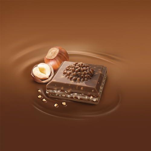 Ferrero Rocher FERRERO ROCHER Premium Chocolate Bar, Milk Chocolate and Hazelnut Bar, 8 bars, 720 g