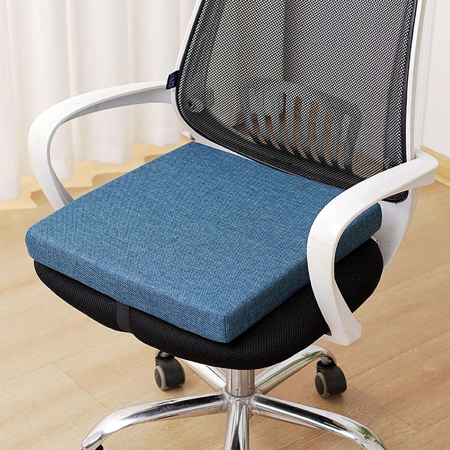 CZSHEYDOKI Thicked Seat Cushion, Shock Absorption Comfort Square Seat Pad, Office Chairs Recliner Wheelchair Car Seat Booster Cushion Dining chair cushions, For The Elderly, Post-Operative and Pregnancy