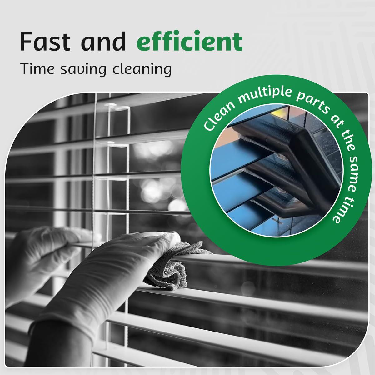 EasySwift EasySwift Blind Cleaners - 50mm Blinds Cleaner Tool Removes Dirt and Dust from Window Blinds - Vacuum Cleaner Attachment - Blinds Duster with Replaceable Brushes and Reducer for Dyson V6 To V15