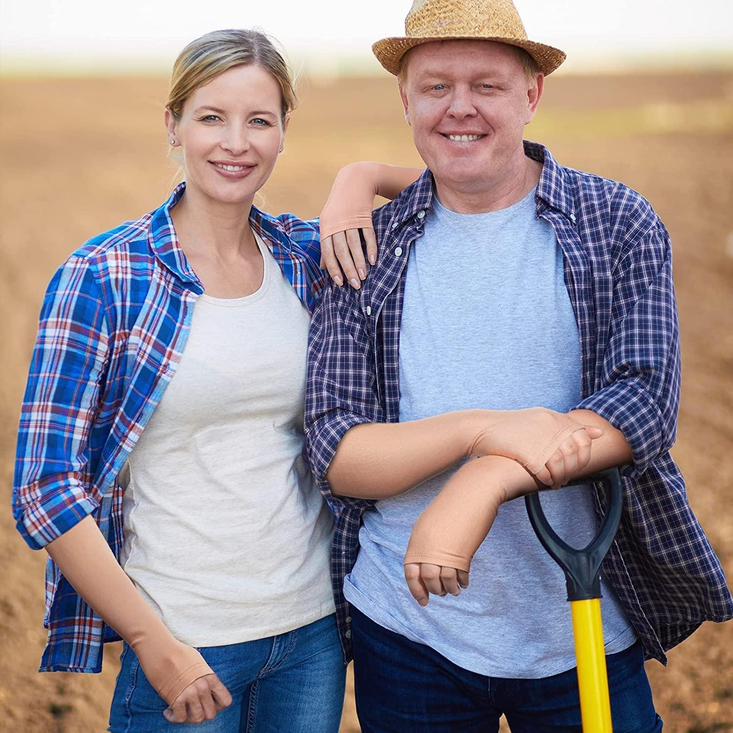 Grafanty Grafanty Elderly Skin Protection Sleeves Arm Protectors for Thin and Bruising Compression Washable Men Women Bruise Protective Arm Sleeve for Thin Skin Elderly Women Prevent Products 2Pair