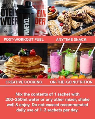 whey\'d WHEYD Hydrolysed Whey Protein Isolate - Grass-Fed, Low Calorie Whey Protein Powder - Made from Premium Irish Dairy, Low Lactose, No Digestive Issues - 24g Sachets, Box of 20, Strawberries & Cream