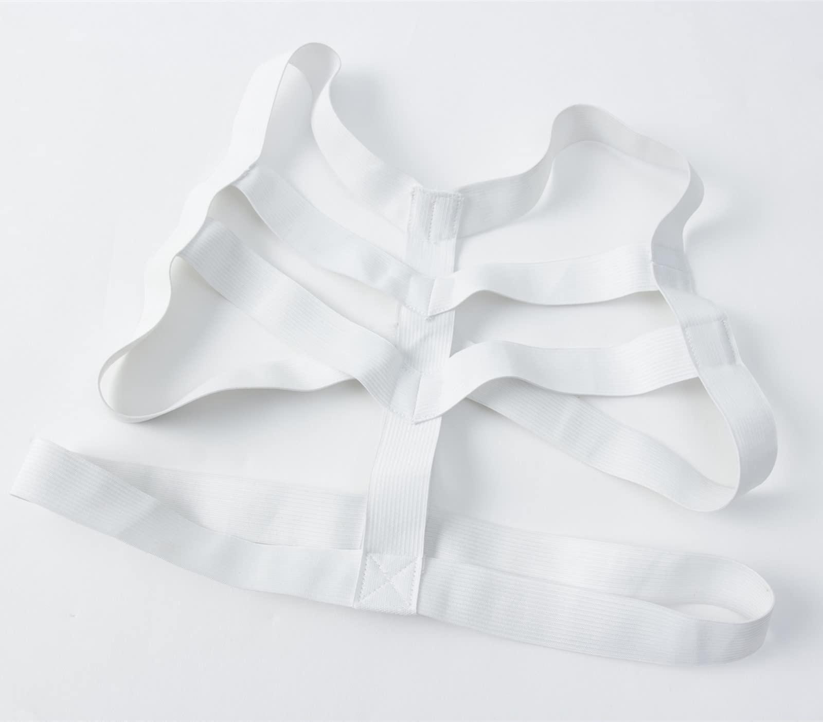 DKEGIFF DKEGIFF Men's Nylon Harness Belt Body Chest Harness Belt Elastic Shoulder Strap Exotic Apparel Male Corset One Size, White, One Size