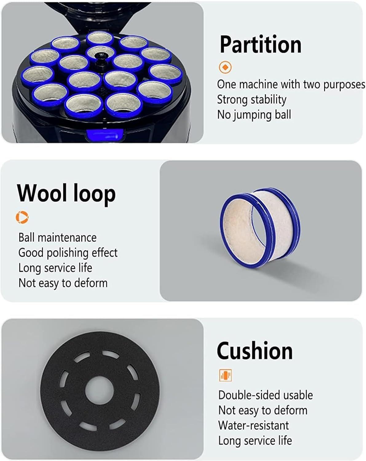 WESLNN WESLNN Billiard Ball Polishing Cleaning Machine, Electronic Ball Clean Machine, 16 Balls Snooker Clean Washing Automatic Pool Ball Cleaner for Chess and Card Entertainment.