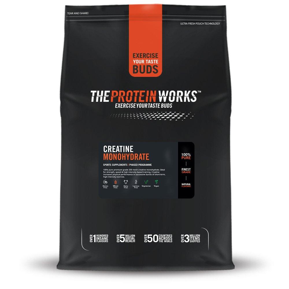Protein Works Protein Works - Creatine Monohydrate Powder | 100% Pure & Premium Creatine Supplement | Ultra Fast Absorption | 16 Servings | Unflavoured | 100g