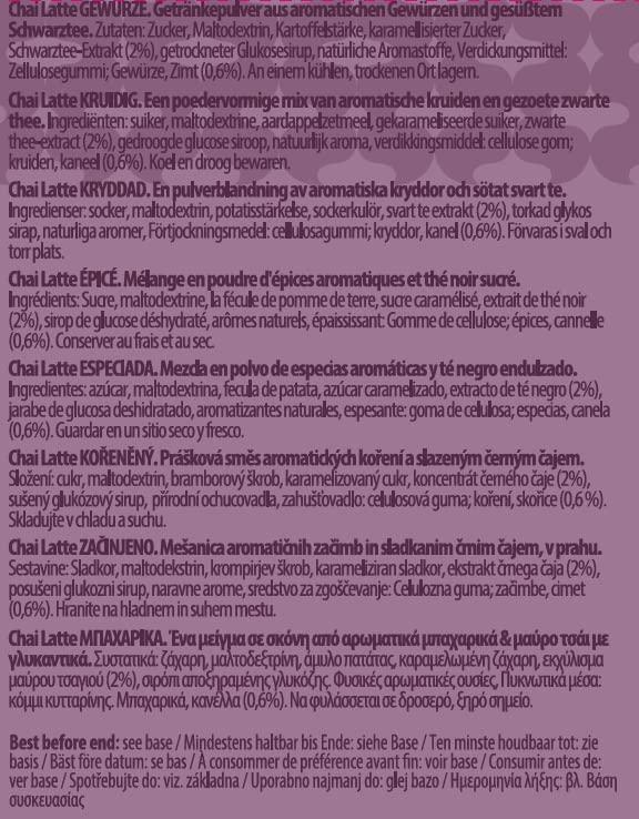 Drink Me Chai Drink me Chai Artisan Blend Chai Latte 1kg (Pack of 1), Just Add Milk, Vegan & Gluten Free Chai Latte Powder (50 Servings Total)