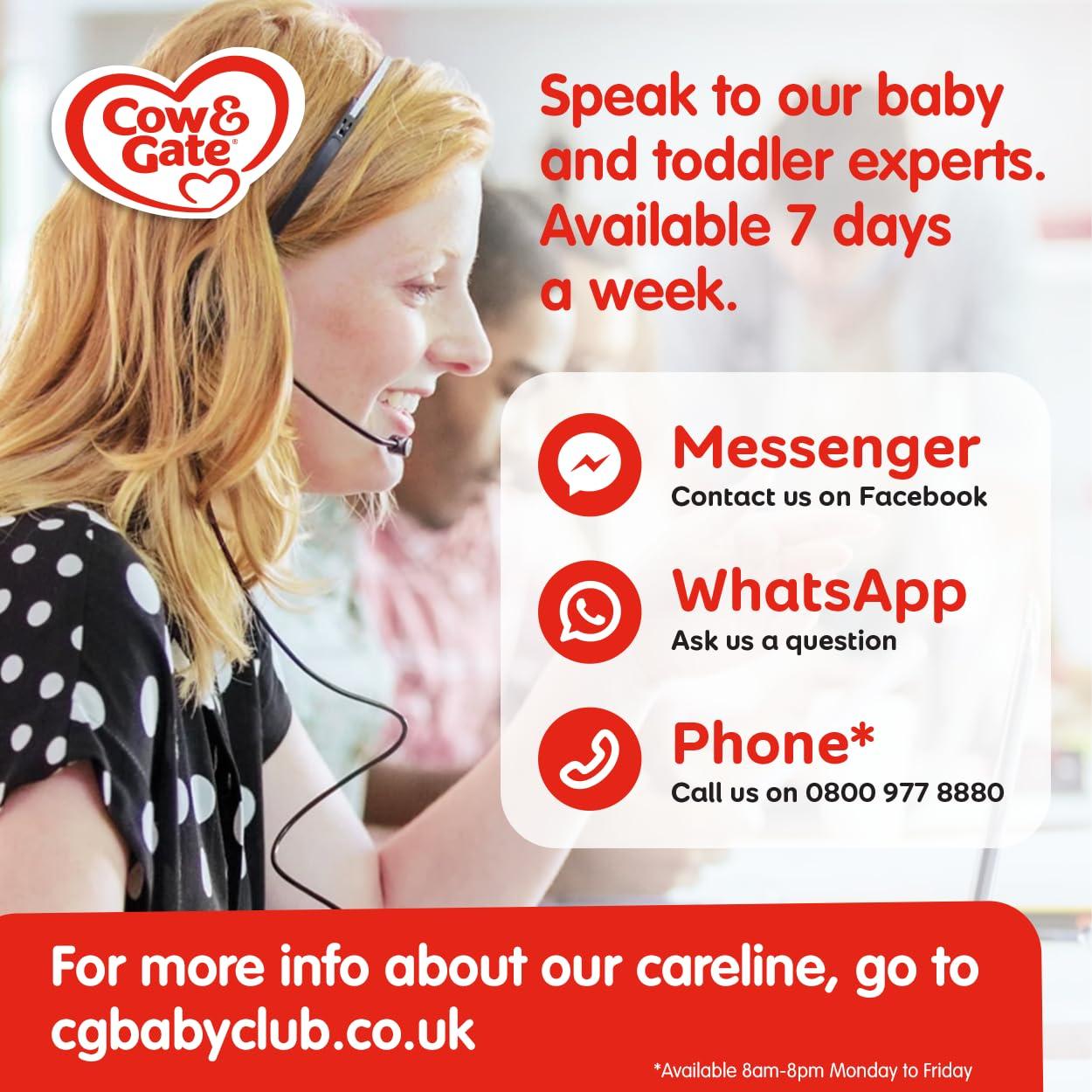 Cow & Gate Cow & Gate 1 First Infant Baby Milk Powder Formula, from Birth, 1.2K (Pack of 3)