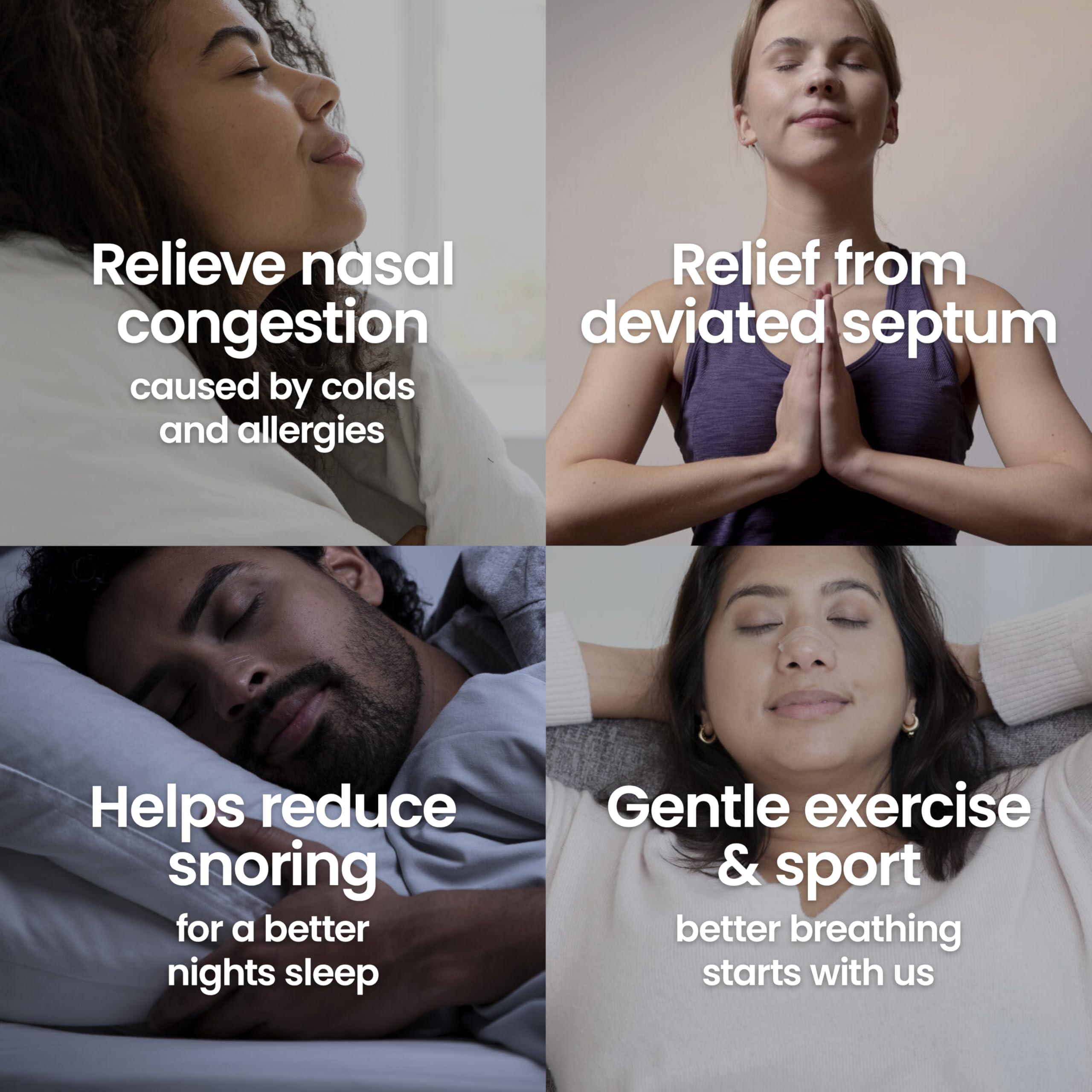 Breathe Right Breathe Right Nasal Strips Clear Large 10s, Instantly Relieves Nasal Congestion, Helps Reduce Snoring, Drug-free, Snoring Aid for Men and Women, 10 Count (Pack of 1)