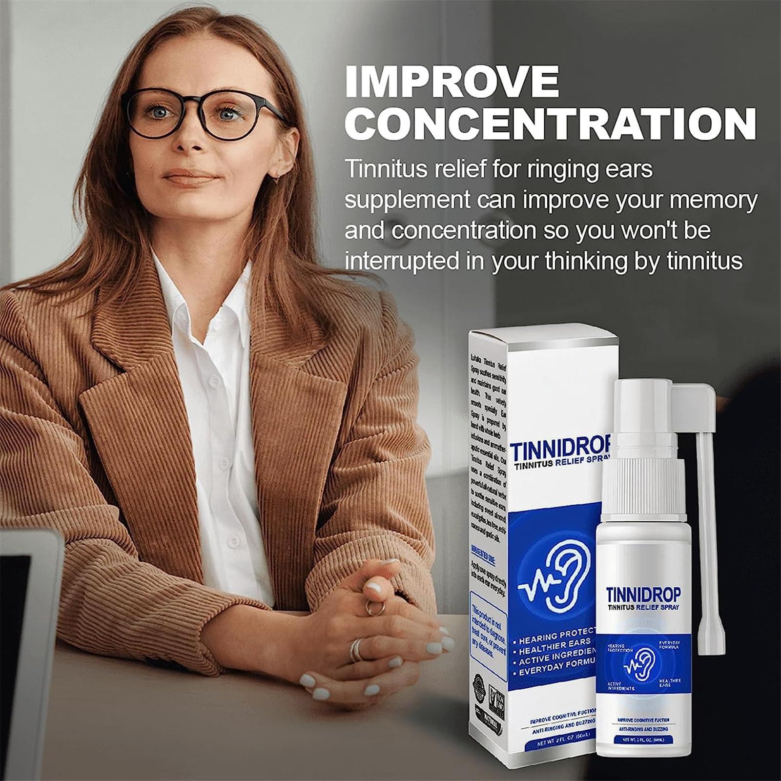 Nihexo Luhaka Tinnidrop Tinnitus Relief Spray, 2023 New Tinnitus Relief for Ringing Ears-Spray, Tinnitus Relief for Ringing Ears, Tinnitus Relief Spray, Earwax Cleaning Care Spray - Stop Tinnitus (1 Pcs)