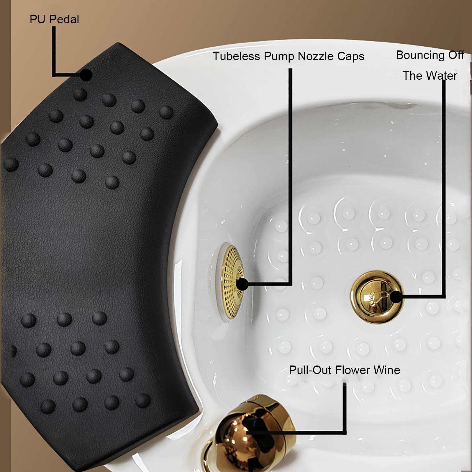 Generic Massager Foot Soaking Bath Basin Feet,Home Foot Spa,Large Foot Bath tub with Foot Scratcher,for Women and Men,Foot Soak Tub,Stress Relief for Fatigue and Tired Feet.