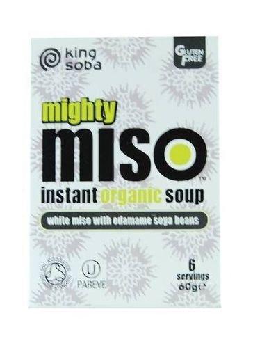 King Soba (3 PACK) - King Soba - Org Miso Soup Edamame Beans | 60g | 3 PACK BUNDLE