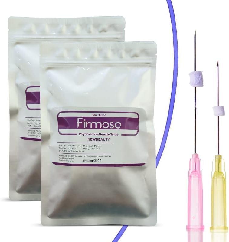 Firmosa Pdo Threads For Face And Whole Body Mono Smooth Type Korean Breast Cheek Lifts Long Lasting 50pcs (26G 90MM)