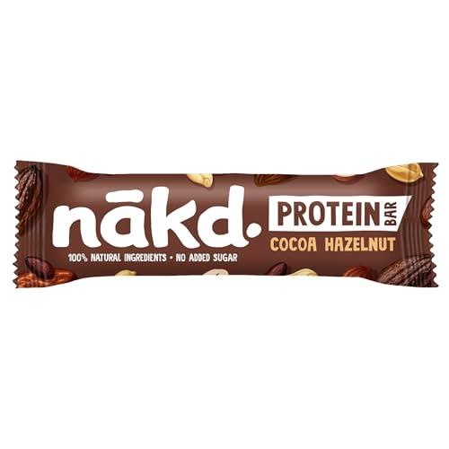 Nakd Nakd Cocoa Hazelnut Protein Bar - Vegan - Gluten Free - Healthy Snack, 45g (Pack of 36 bars)