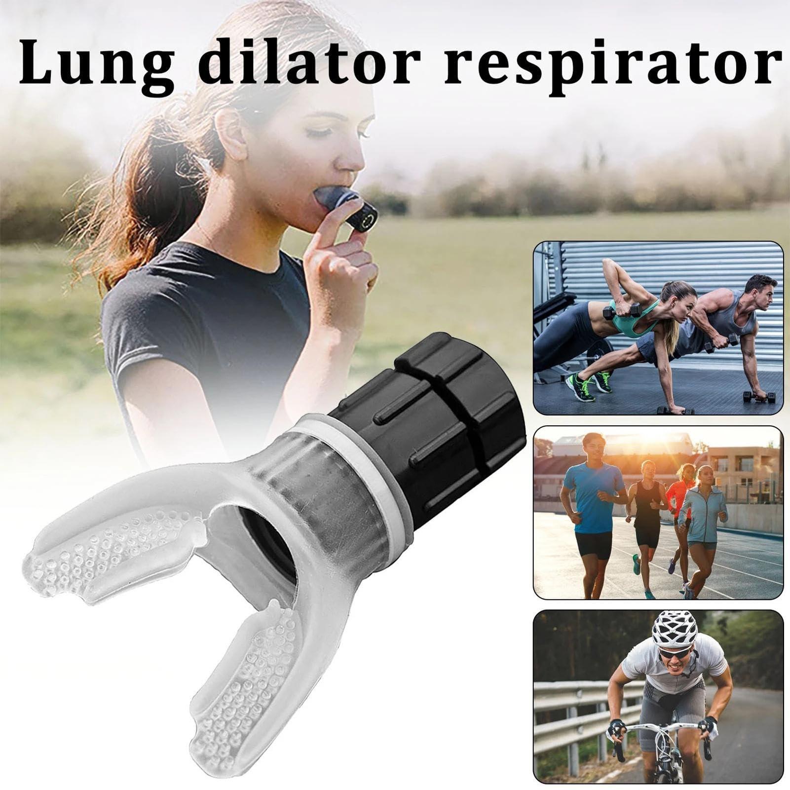 FreshCart Basics Lung Exerciser Device - Sports Breathing Trainer | Breathing Training Device | Deep Breathing Lung Trainer | with Adjustable Intensity Knob Breathing Training Tool for Women Improve Strength