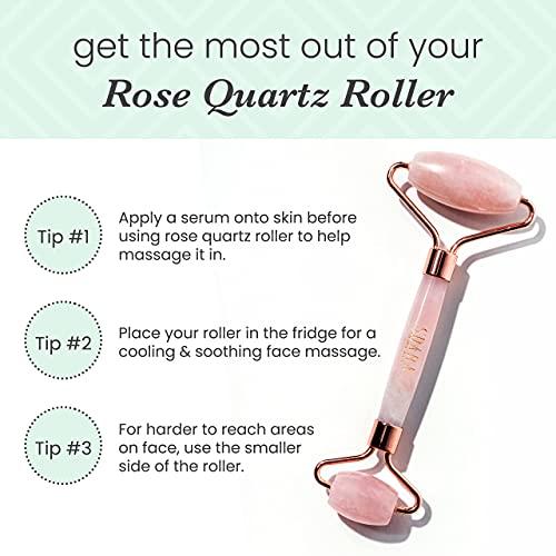 Sdara Skincare Sdara Skincare Face Roller - Rose Quartz Relaxing Massager - Facial Tool Alternative to Jade Roller