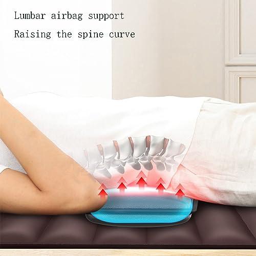 SJHDHDA Full Body Massage Mat with Adjustable Pillows Heating Pads,Massage Mat with Heat 10 Vibrating Nodes,Full Body Massager for Neck and Back Muscle Relaxation Full Body Massage Learned extensively