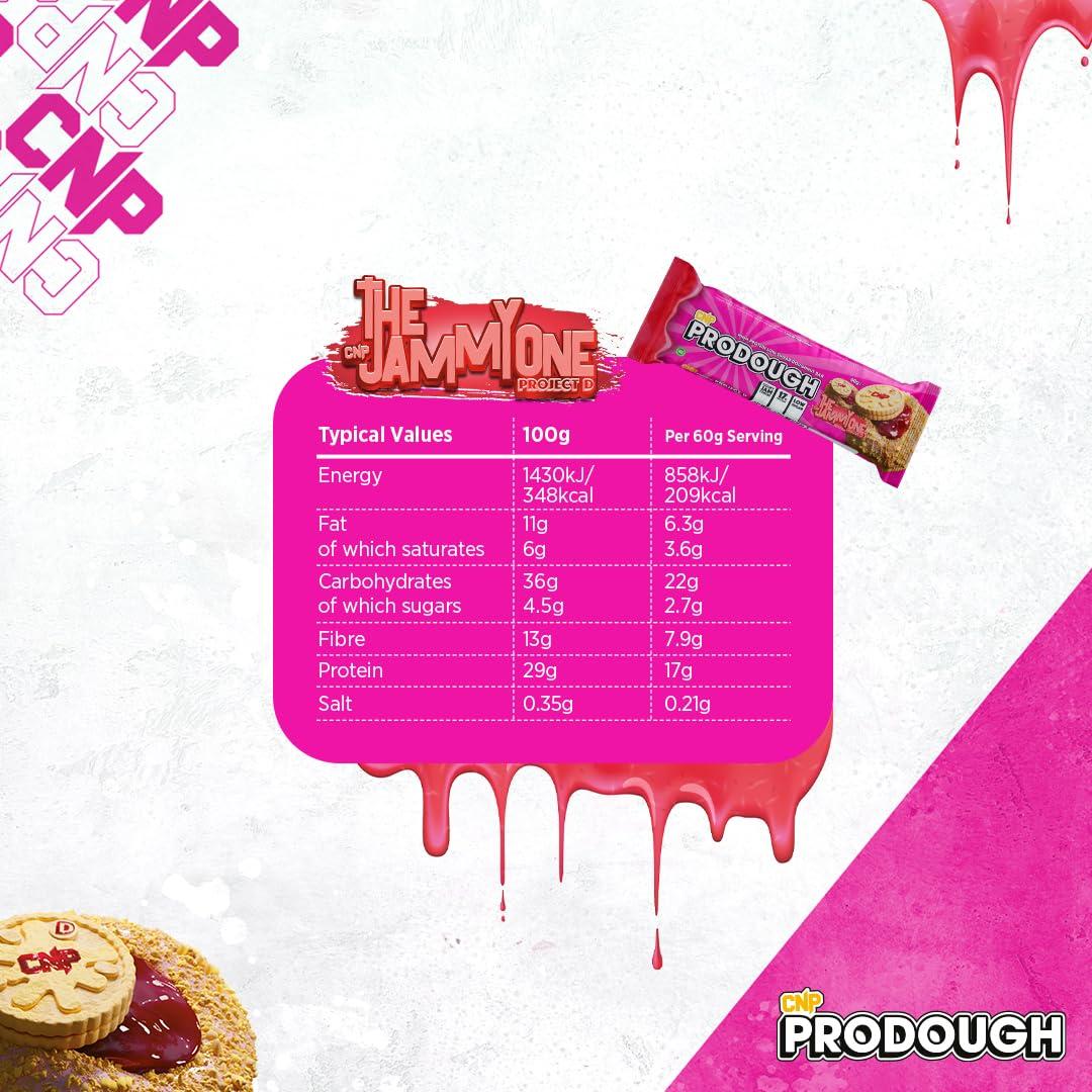 CNP Professional CNP Professional Prodough Milk Protein Bars, 17g Protein, Soft Centre Filled High-Protein Low-Sugar High-Fibre Bars, Available in 5 Delicious Flavours, 12 x 60g (Variety Box)