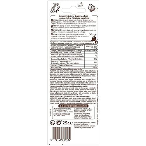 Vahine Vahin - Pencil Patissier Vanilla 25G - Lot of 4