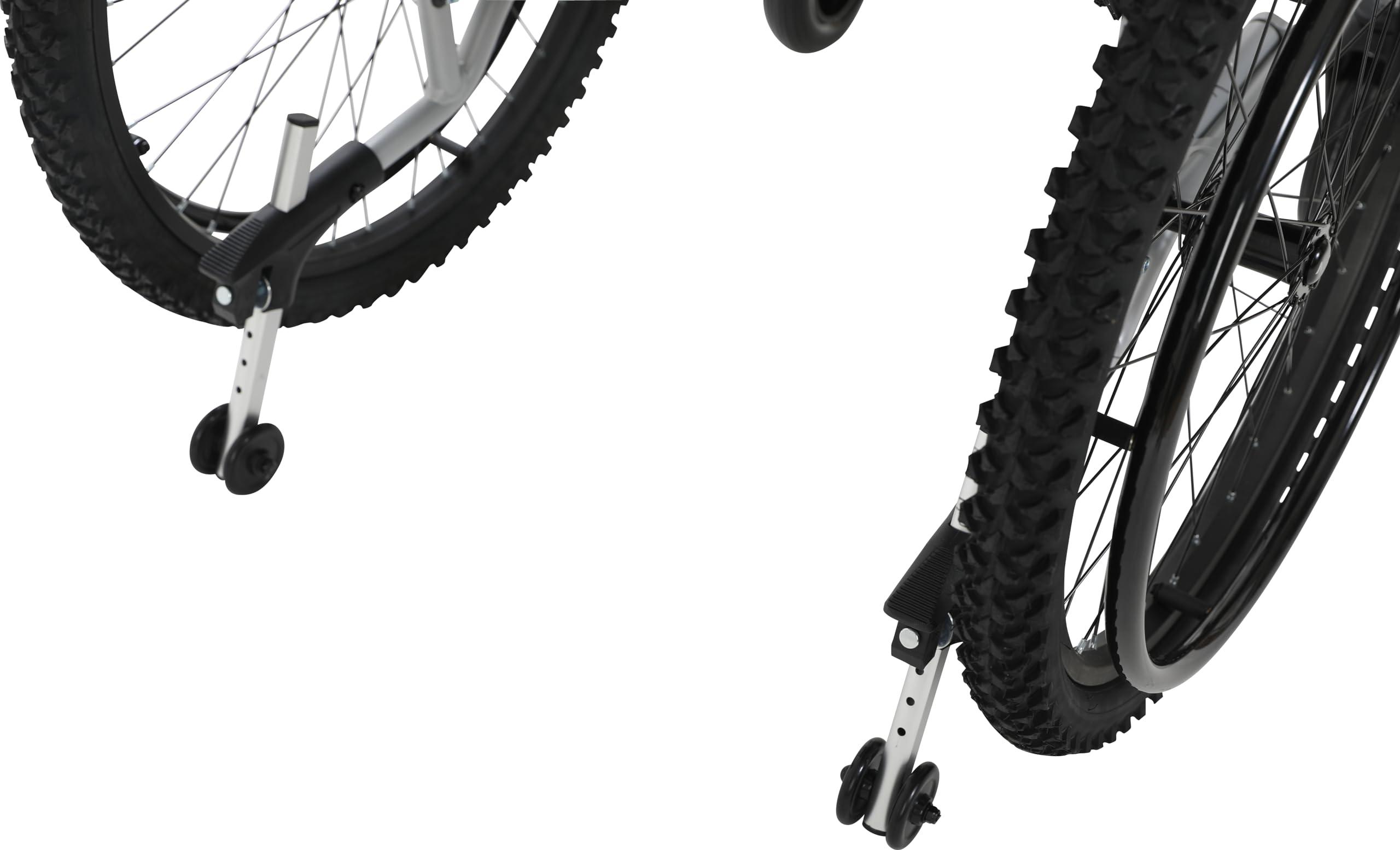 MobiQuip MobiQuip All Terrain, Lightweight, Folding, Manual Self Propelled Aluminium Wheelchair, Quick Release Wheels, Silver Frame, 18 inch Seat.