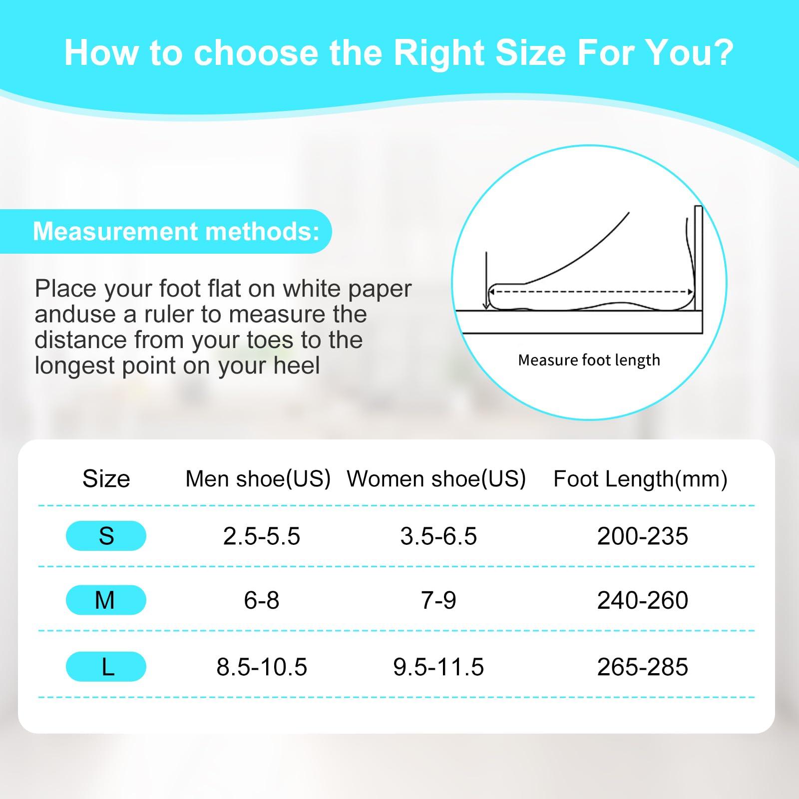 Tairibousy Offloading Walking Boot for Heel Pain or Ankle Sprained Medical Inflatable Walker Fracture Boot Short Air Cam Walker Brace for Fracture, Plantar Fasciitis, Achilles Tendon Injury, Ulcerations (L)