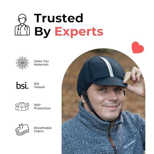 Ribcap Ribcap Hardy Medical Helmet | Navy Blue | Small (53-55 cm) | Protective Medical Helmet for Adults | Padded Helmet For Elderly Falls | Epilepsy Seizure Helmet | Fashionable & No Stigma