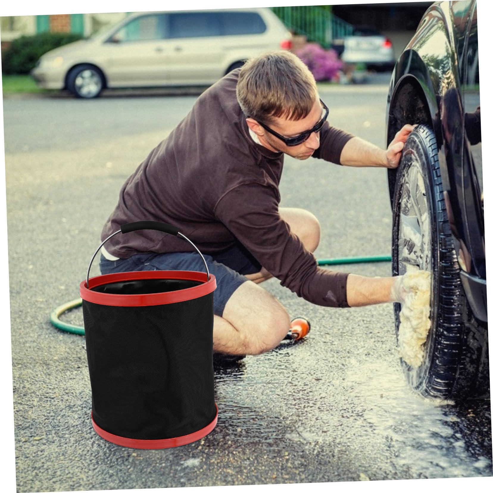 KOMBIUDA KOMBIUDA Portable Folding Water Container Water Bucket for Camping Hiking Fishing and Outdoor Activities and Lightweight Design for Easy Storage