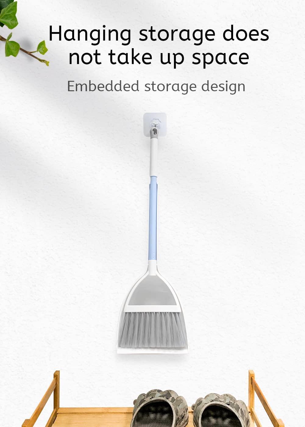 WDDBHSKN Kids Broom Set Kids Cleaning Set Toddler Broom Set Kids Broom Set for Toddlers Grils & Boys Baby Broom Toddler Broom and Cleaning Set Mini Broom Set for Boys and GirlsWhite