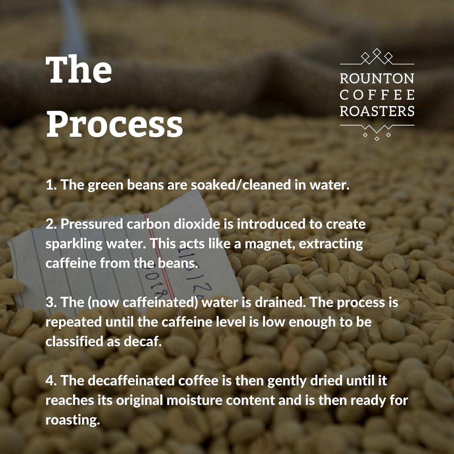 Rounton Coffee Rounton Coffee Roasters | 500g Decaffeinated Green Unroasted Coffee Beans | Sparkling Water Process Decaf Beans | Sourced by Rounton Coffee Roasters | Raw Unroasted Coffee Beans for home Roasting