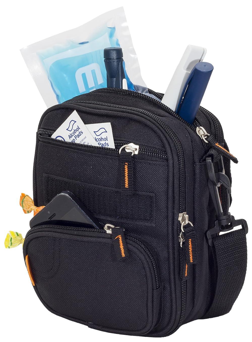 ELITE BAGS FITS Diabetes Travel Bag Isothermal Pouch Black