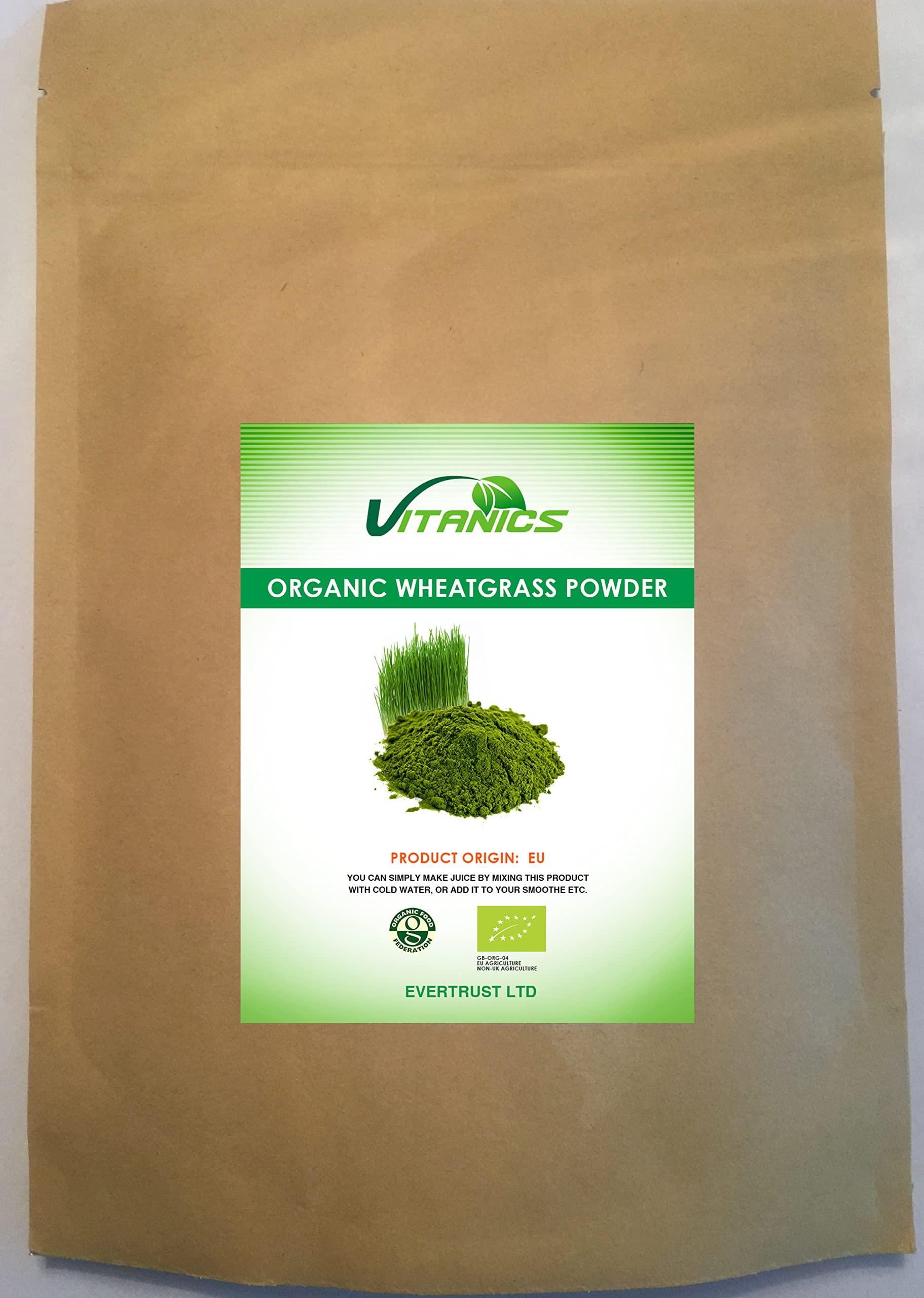 Vitanics Organic Wheatgrass Powder (EU) (1kg)