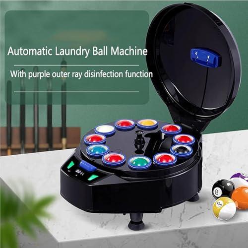 WESLNN WESLNN Billiard Ball Polishing Cleaning Machine, Electronic Ball Clean Machine, 16 Balls Snooker Clean Washing Automatic Pool Ball Cleaner for Chess and Card Entertainment.