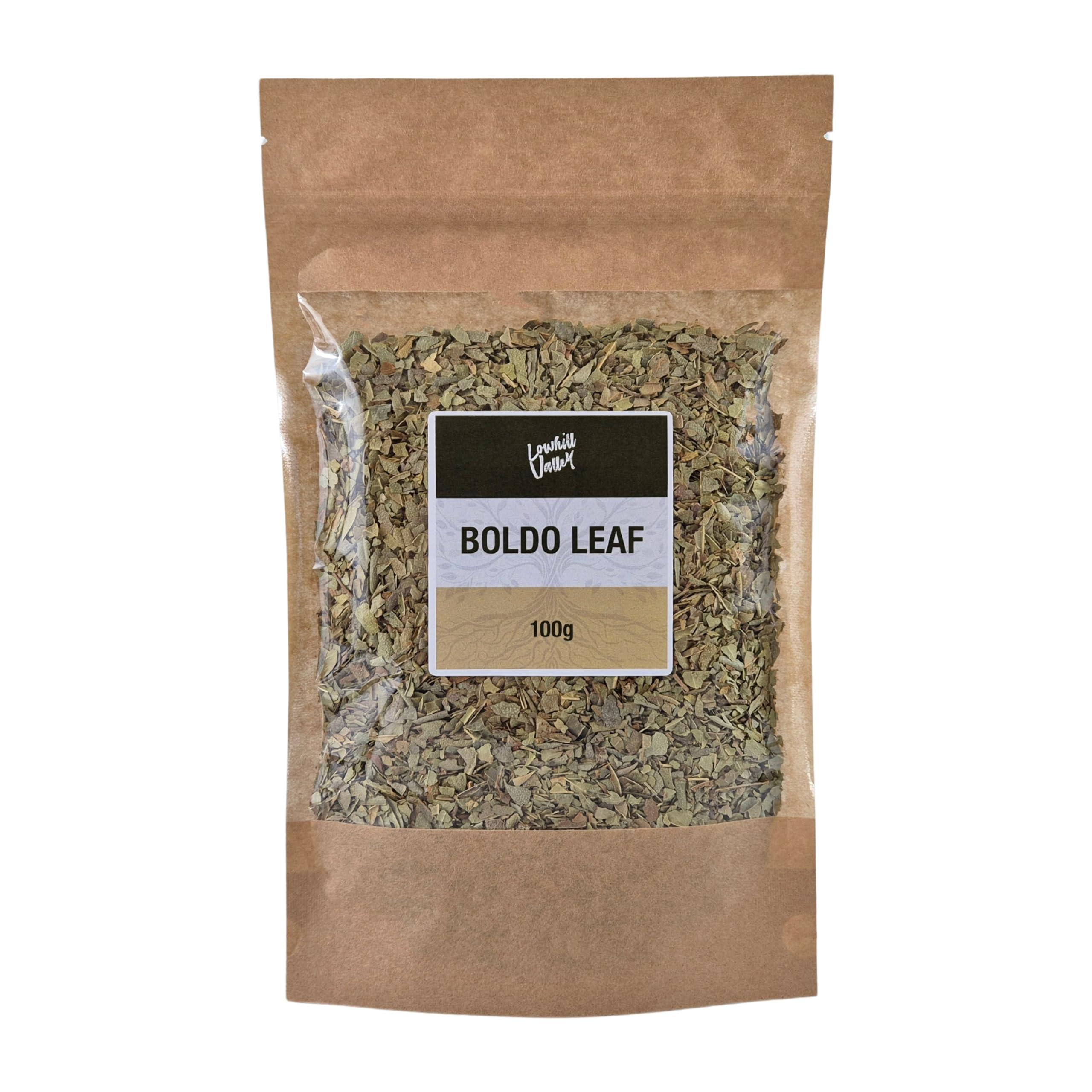 Lowhill Valley Lowhill Valley Boldo Leaf Herbal Tea Support Your Digestive Wellness Naturally 100% Pure Boldo Leaves Dried Herbal Tea Loose No Additives or Preservatives 100g