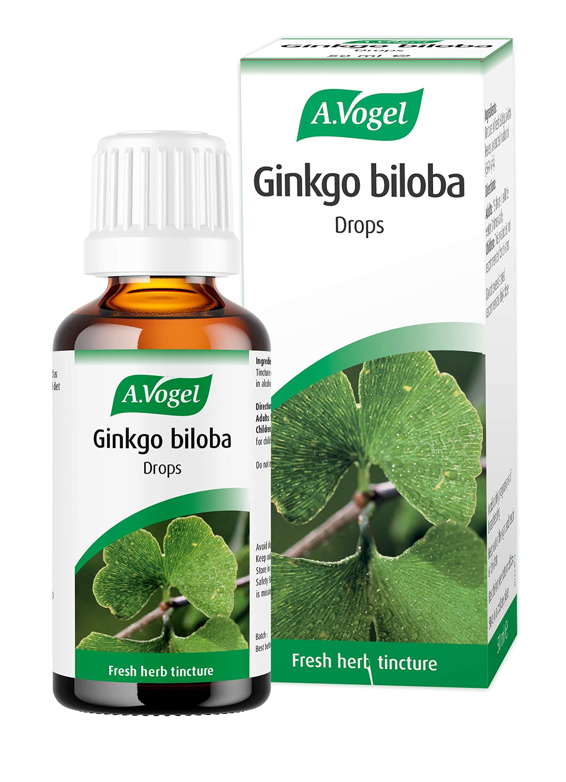 A.Vogel A.Vogel Ginkgo Biloba Drops | Food Supplement | Extract from Fresh Ginkgo Biloba Leaves | Vegan | 50ml