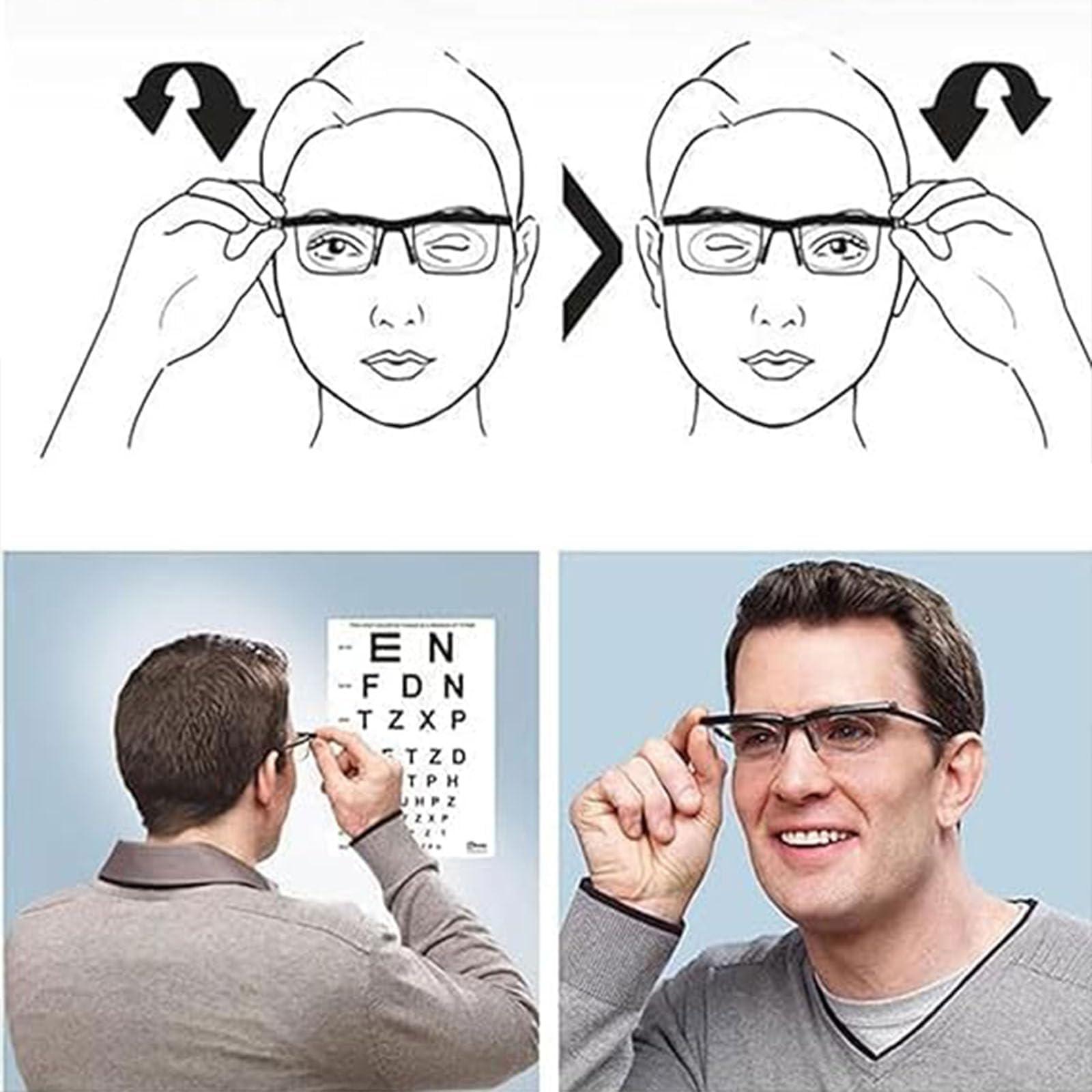 Sovtay Primafocus - Primafocus Adjustable Glasses, Primafocus Glasses, Prima Focus Adjustable Reading Glasses, Adjustable Focus Glasses Dial Vision near and Far Sight (2pcs)