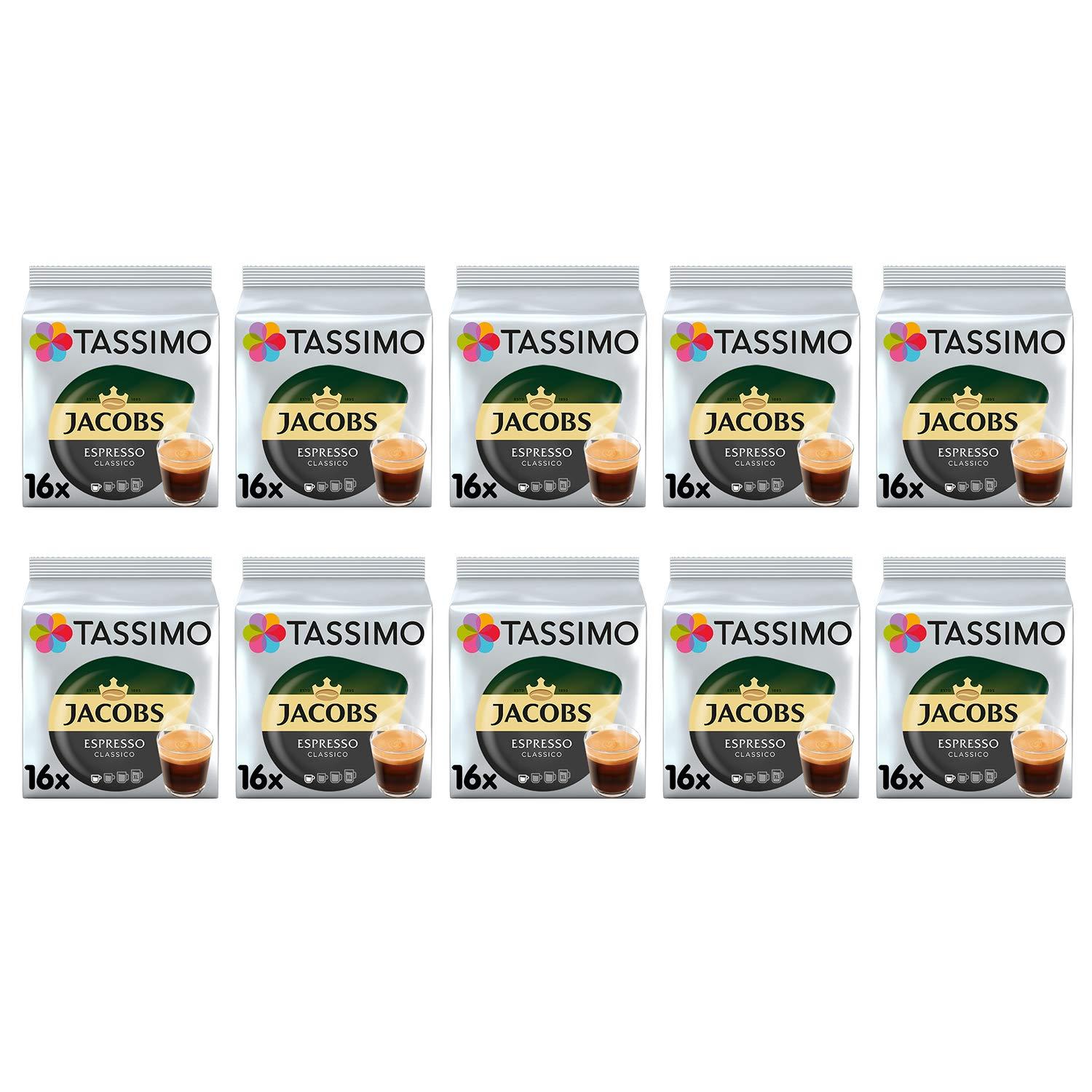 Tassimo Tassimo Jacobs Espresso Classico Coffee Pods | 10 Pack (160 Drinks)