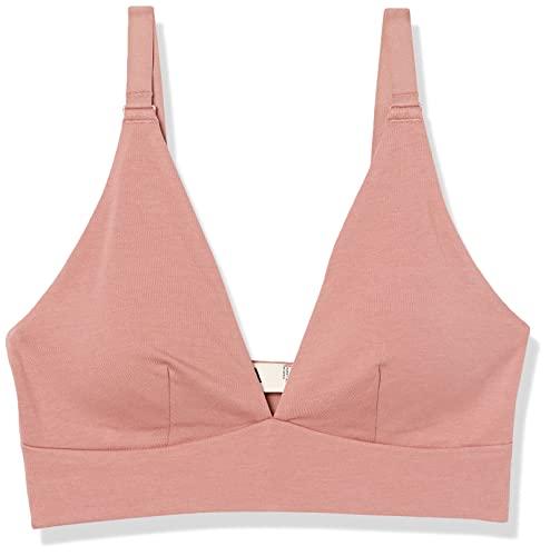 Amazon Aware Amazon Aware Women's Low Cut Support Padded Bralette, Mushroom Brown, XXS