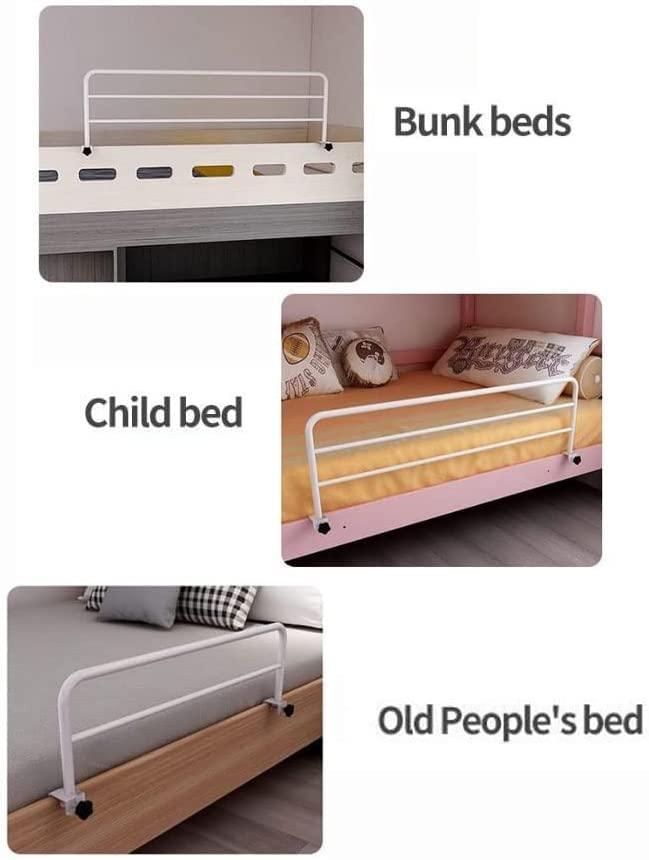 ZJIEX Adjustable Bed Rail for Elderly Adults, clip-on Medical Bed Safety Rails, Bedside Fall Safe Prevention Grab Bar, Bed Assist Rail Guard Rail, for Student Dormitory pregnant women, disabled people