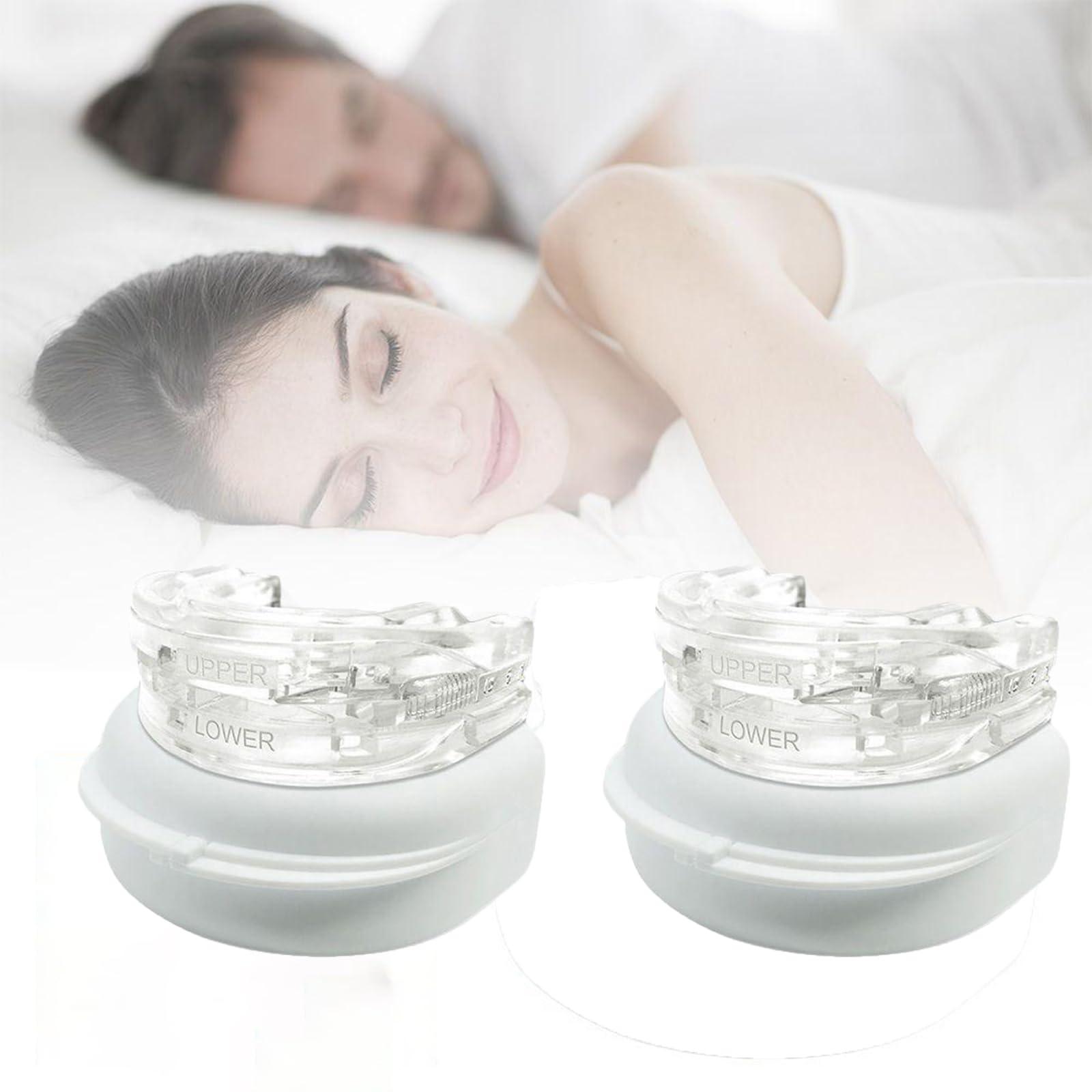 MJLOMJ Dream Hero Mouth Guard, Snore Stopper, DreamHero Anti-Snoring,Adjustable Anti Snoring Devices, Anti-Molar Silicone Braces Dental Tray, Mouthguard for Anti Snoring Devices for Men & Women (2)