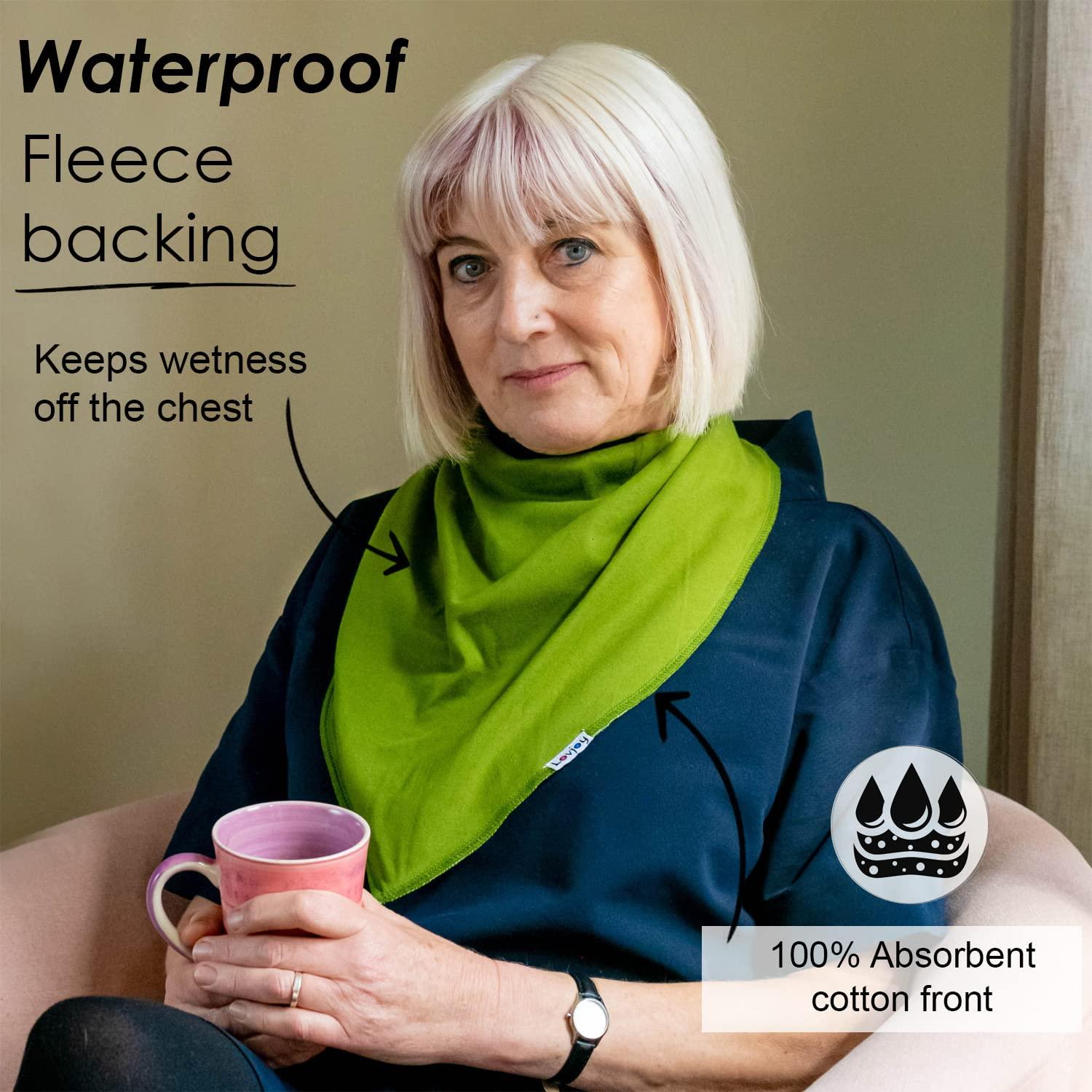 Lovjoy Lovjoy Extra Large Bandana Bibs for Children 4+ Years/Special Needs Bibs/Suitable for Children, Teens and Adults/Adjustable Neck Size (Set 02)