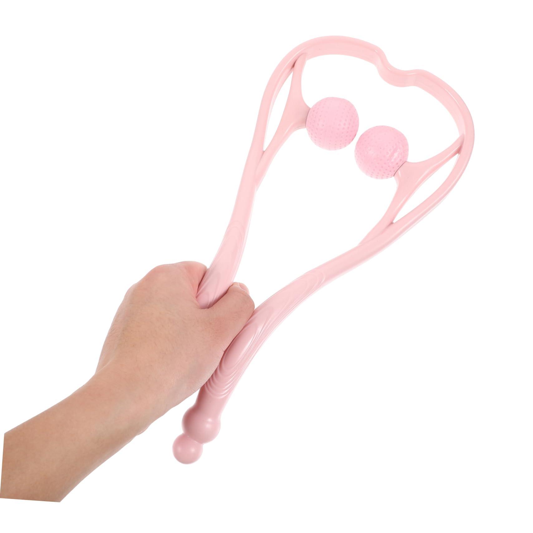 FRCOLOR FRCOLOR Muscle Soreness Gluing Full Body Massager Hand Massager Neck Massager Fleab Tool Kneading Massager Shoulder Massager Cervical Spine Scroll Wheel Small Artifact Pink